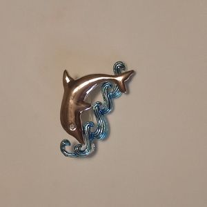 Dolphin pin
